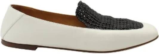 Chloé Pre-owned Platte schoenen White Dames