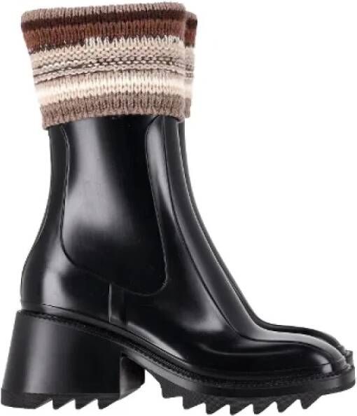 Chloé Pre-owned Rubber boots Black Dames