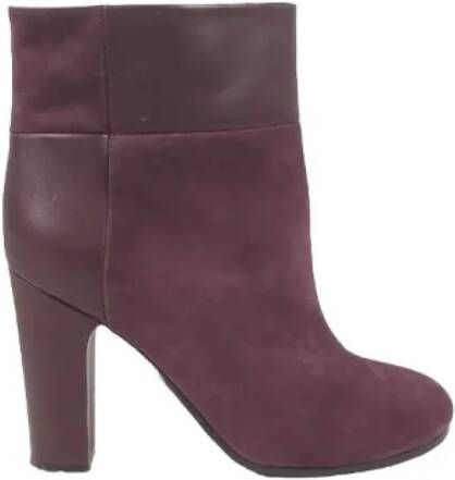 Chloé Pre-owned Suede boots Purple Dames