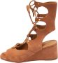 Chloé Pre-owned Suede sandals Brown Dames - Thumbnail 1