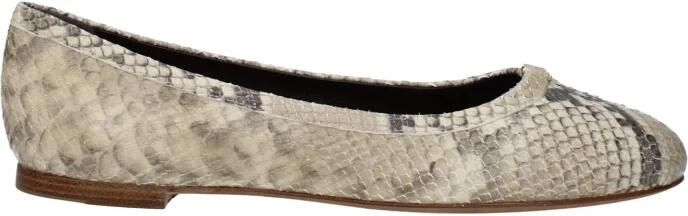 Chloé Python Ballerina Flat Slip-on Leer