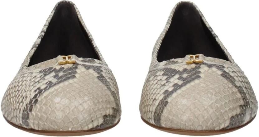 Chloé Python Ballerina Flat Slip-on Leer - Foto 2