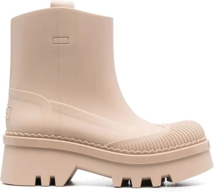 Chloé Stijlvolle Beige Regenlaarzen Beige Dames