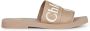 Chloé Roze Linnen Strik Sandalen - Thumbnail 1
