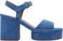 Chloé Blauwe Leren Sandalen met Verstelbare Enkelgesp Blue Dames - Thumbnail 1