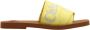 Chloé Slippers Woody Flat Mule in geel - Thumbnail 1