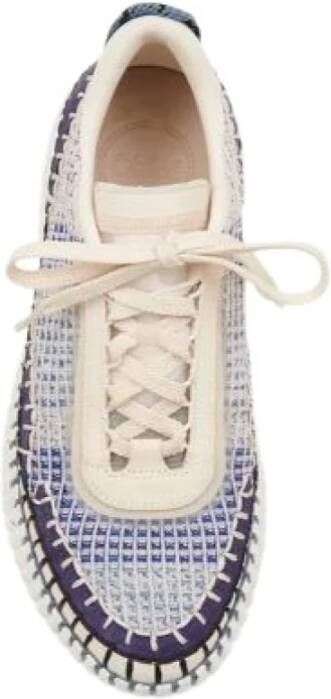 Chloé Sneakers Lowama Baumwolle White Dames