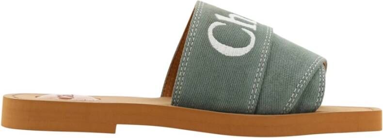 Chloé Sliders Green Heren