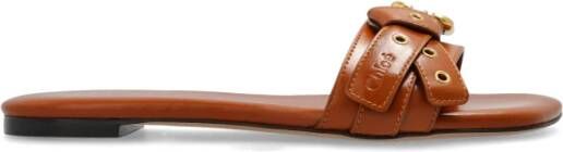 Chloé Stijlvolle leren sandalen met geknoopte bandjes Blue Dames - Foto 4