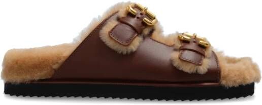 Chloé Slides Nil Brown Dames