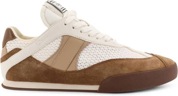 Chloé Mesh en Suède Veterschoenen Multicolor Dames