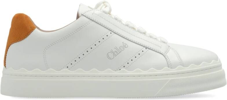 Chloé Sneakers met logo White Dames
