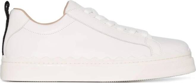 Chloé Lauren leather sneakers Wit Dames - Foto 3