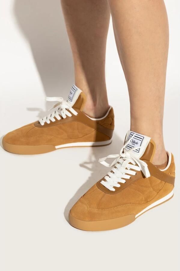 Chloé Oranje Zijde Nylon Sneakers - Foto 2