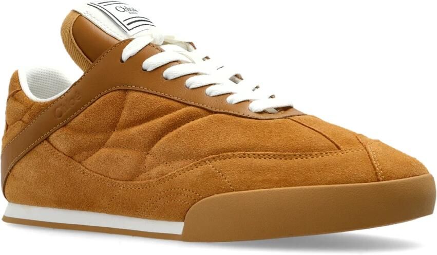 Chloé Oranje Zijde Nylon Sneakers - Foto 5