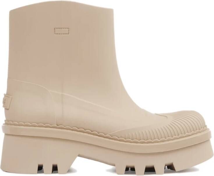 Chloé Stijlvolle Beige Regenlaarzen Beige Dames