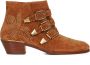 Chloé Studded Floral Motif Cuban Heel Laarzen - Thumbnail 1
