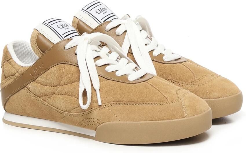 Chloé Suède Sneakers met Vetersluiting