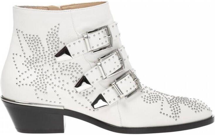 Chloé Susanna' hakken laarzen Wit Dames - Schoenen.nl