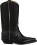 Chloé Zwarte Texaanse laarzen met -details Black Dames - Thumbnail 1