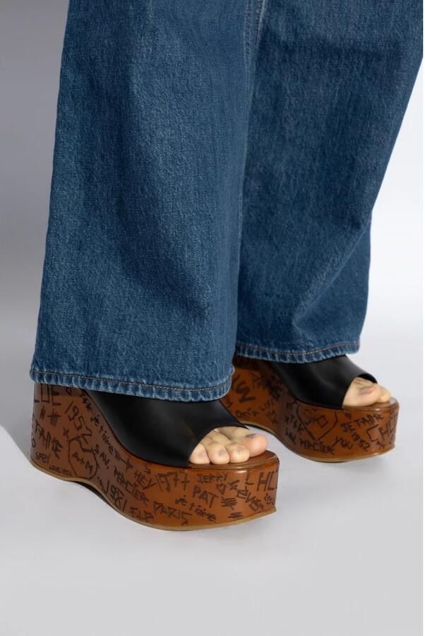 Chloé Iconische sleehak sandalen met liefdesberichten - Foto 4