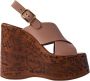 Chloé Wig Sandalen met Houtlook Platform - Thumbnail 1