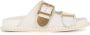 Chloé Witte Leren Sandalen met Metalen Details White Dames - Thumbnail 1