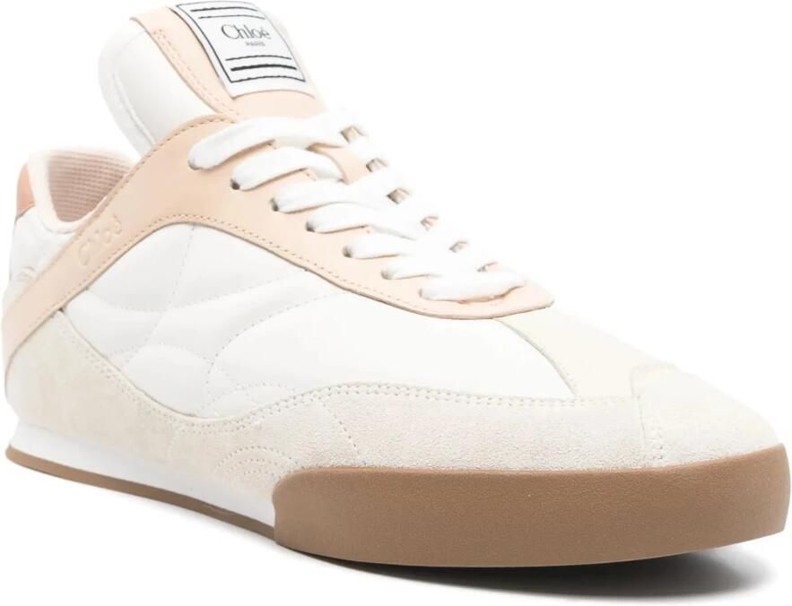 Chloé Witte Leren Sneakers