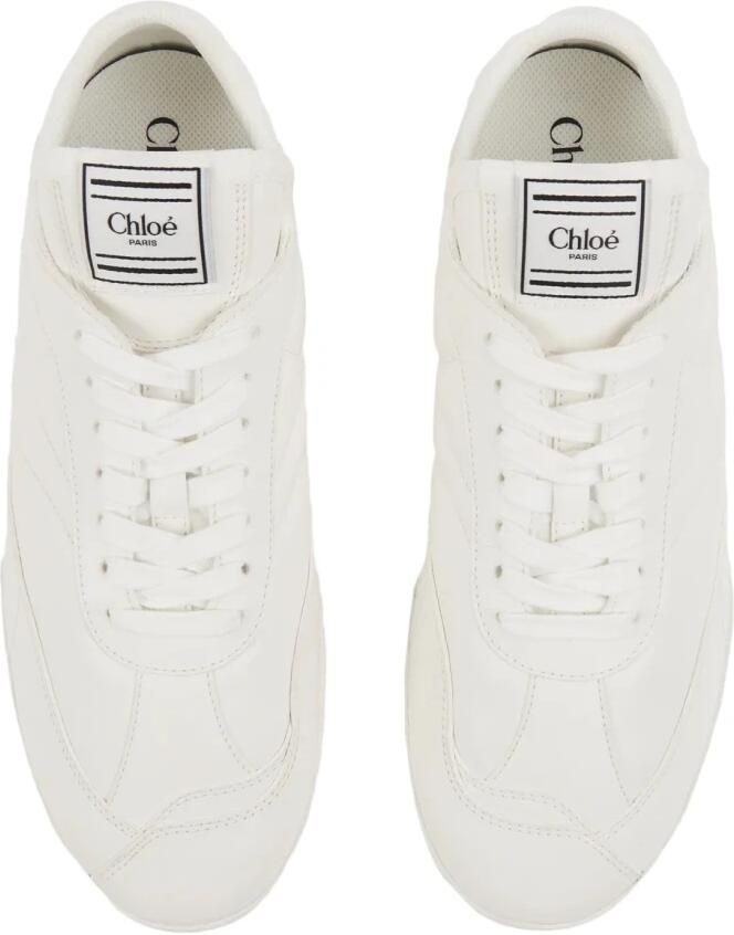 Chloé Witte Leren Sneakers
