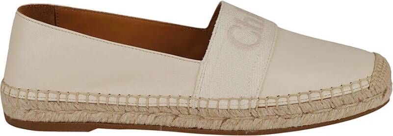 Chloé Witte Platte Schoenen Piia