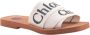 Chloé Witte Logo Strap Slides Sandalen - Thumbnail 1