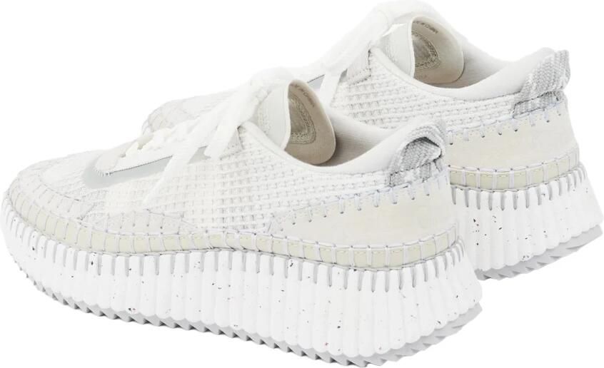 Chloé Witte Sneakers met Nylon Webbing