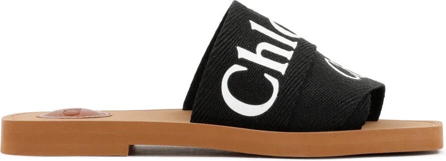 Chloé Vierkante Neus Platte Sandalen Black Dames - Foto 3