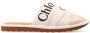 Chloé Slippers Woddy Mule Slipper Leather Canvas in crème - Thumbnail 1