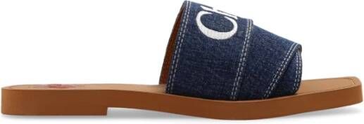 Chloé Woody slides Blauw Dames