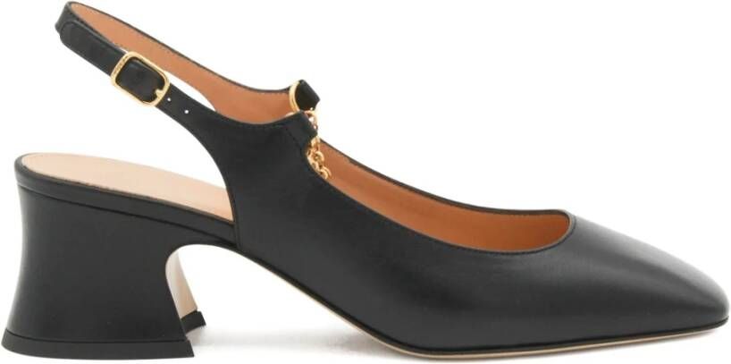 Chloé Zwarte hakken slingbacks met bedeltjes
