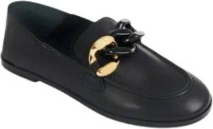 Chloé Zwarte Ketting Loafer Mocassin Schoenen Black Dames