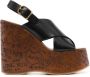 Chloé Zwarte Leren Sleehak Slingback Schoenen Black Dames - Thumbnail 11