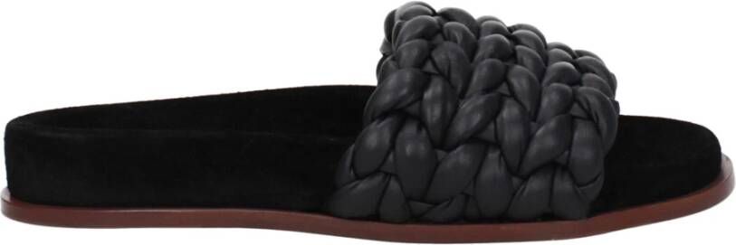 Chloé Zwarte Leren Slides voor Dames Black Dames