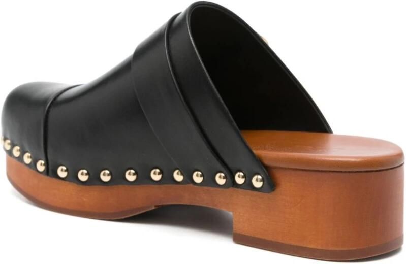 Chloé Zwarte Slip-On Sandalen met Blokhak