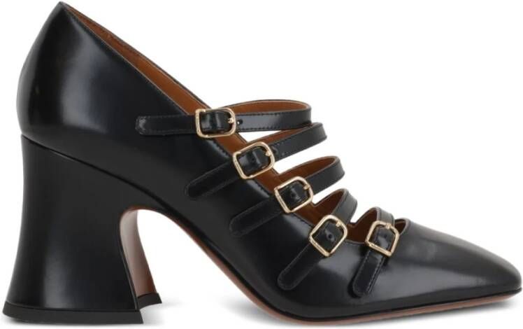 Chloé Zwarte Zijde & Nylon Hak Schoenen