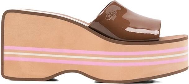 Chloé Zwemmen Coole Wedge Mules