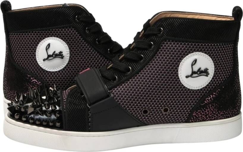 Christian Louboutin Black Milady Version Lou Pik Vs Flat Shoes Zwart Dames