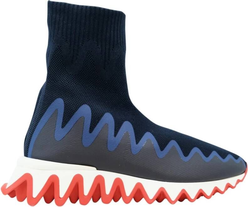 Christian Louboutin Blauwe Noos Damesschoenen Sneakers Blauw Dames