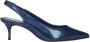 Christian Louboutin Blauwe Patentleren Puntige Neus Sandalen - Thumbnail 1