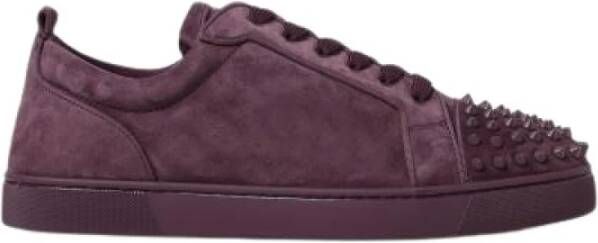 Christian Louboutin Bruine Suède Studs Sneakers