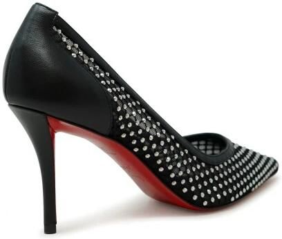 Christian Louboutin Apostropha Mesh Strass Pump