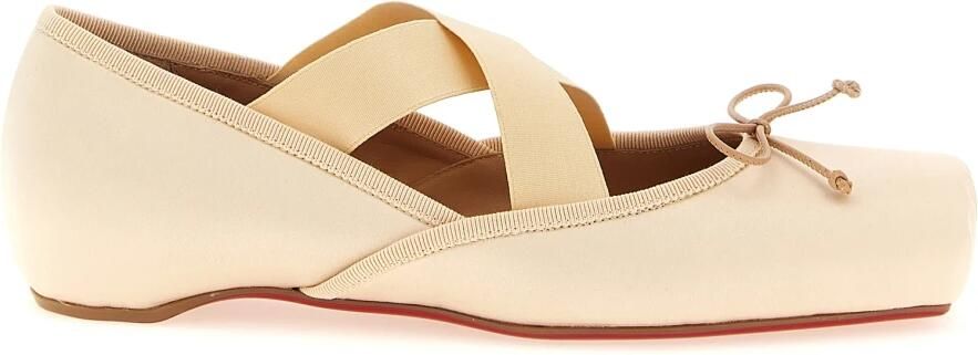 Christian Louboutin Cassiasticina Crêpe Satijnen Ballerina's