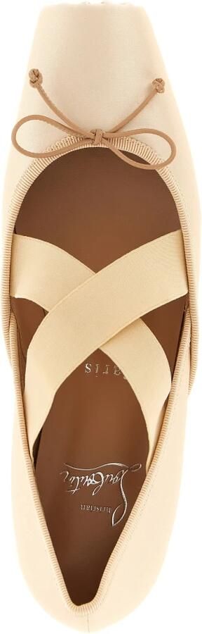 Christian Louboutin Cassiasticina Crêpe Satijnen Ballerina's - Foto 2