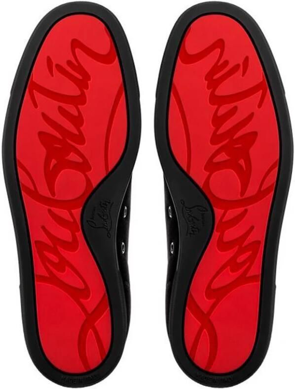 Christian Louboutin Louis Junior Spikes Sportschoenen Zwart Heren - Foto 2